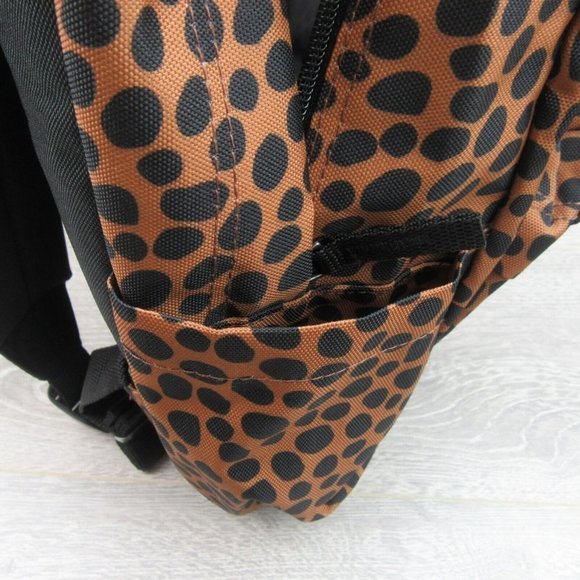 Vans Old Skool H20 Backpack School Travel Bag 22L Brown Black Animal Print NEW - Picture 7 of 12